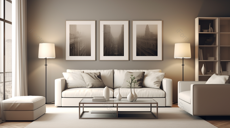 温馨大气现代简约家装装潢家具样板间,高清,摄影图,摄影图片,图片大全,摄影图免费下载